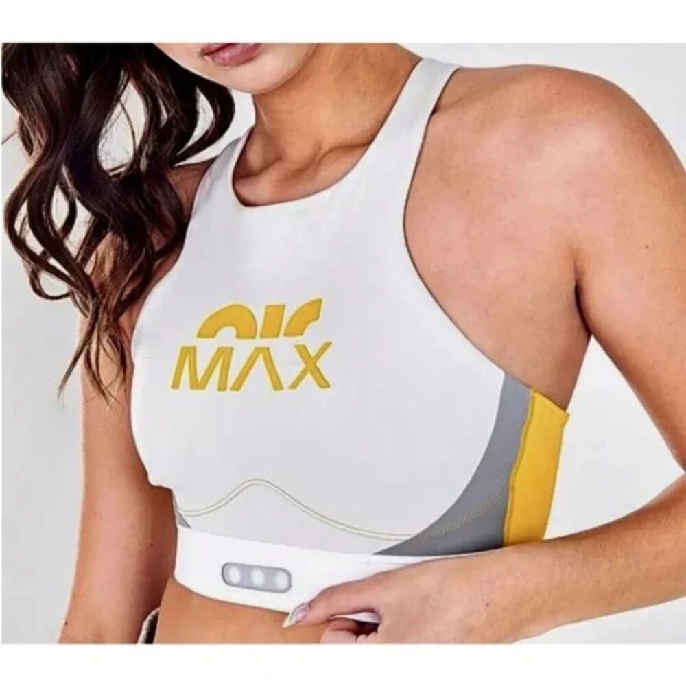 NWT NIKE Dri-FIT Sports Bra Womens MEDIUM Swoosh AIR MAX MediumSupport   $80